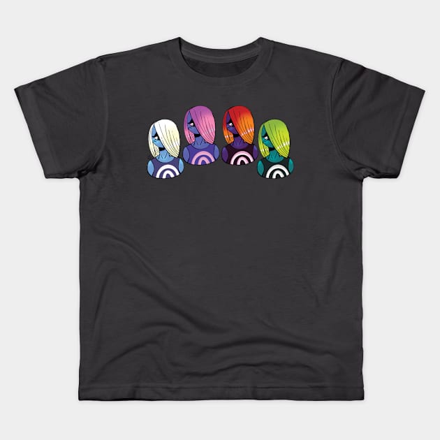 Shy Eye :: Human or Human-Like Characters Kids T-Shirt by Platinumfrog